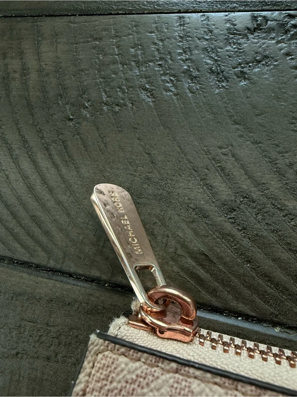 MK Rose Gold L Zip Wallet - Picture 6 of 6